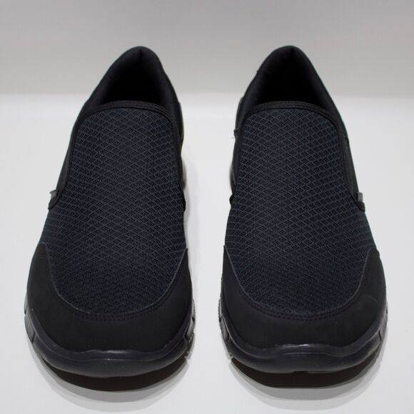 Skechers Equalizer Memory Foam Slip On Black Sneakers Men Size 11 - Minimal Wear - Picture 6 of 15